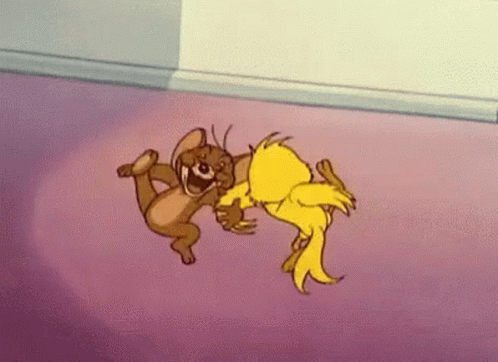 Jerry And Yellow Duck Happy Happy Joy Joy GIF