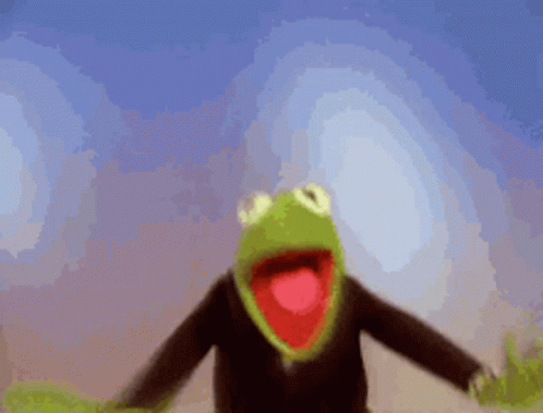 Kermit The Frog Happy Happy Joy Joy GIF