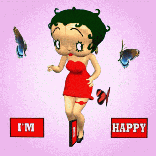 Betty Boop Happy Happy Joy Joy GIF