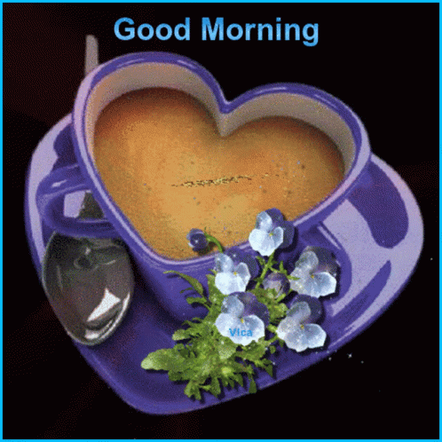 Happy Heart Morning Coffee GIF