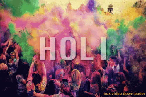 Happy Holi Celebration Moments GIF