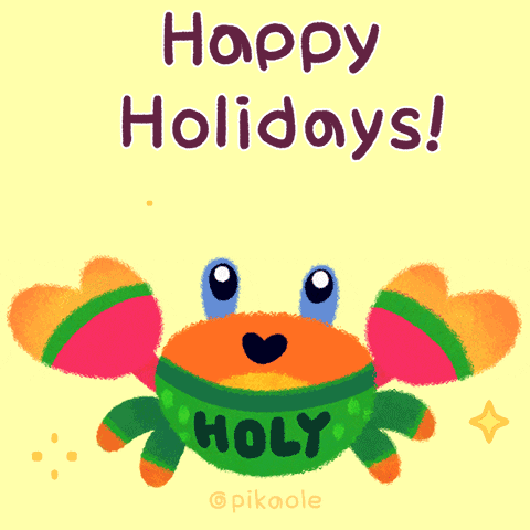 Happy Holiday Little Crab Is Happy GIF