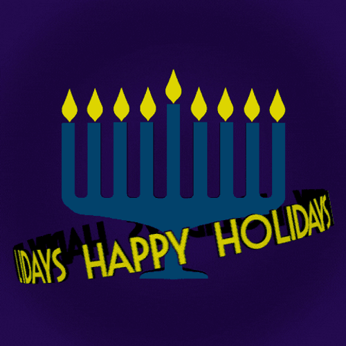 Happy Holidays Candles GIF