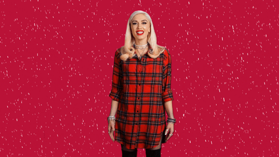 Happy Holidays Gwen Stefani GIF