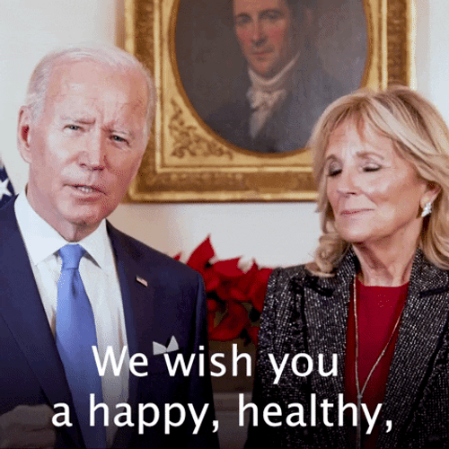Happy Holidays Joe Biden GIF