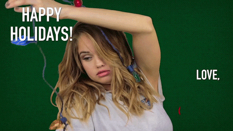Happy Holidays Meme Debby Ryan's Decorations GIF
