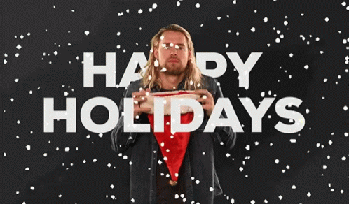Happy Holidays Meme Guy Holding Hat GIF
