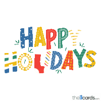 Happy Holidays Merry Christmas Sticker GIF