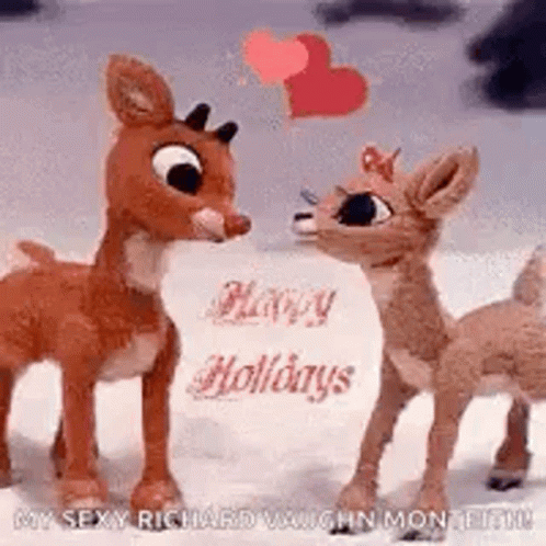 Happy Holidays Rudolph My Friend GIF