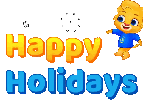 Happy Holidays with Lion