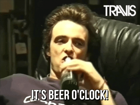 Happy Hour Beer O'clock GIF
