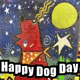 Happy Howling Dog Day Everyone GIF