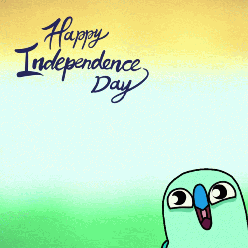 Happy Independence Day Blue Bird
