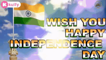 Happy Independence Day Flag