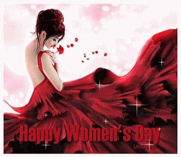 Happy International Women's Day Of This Pretty Lady GIF