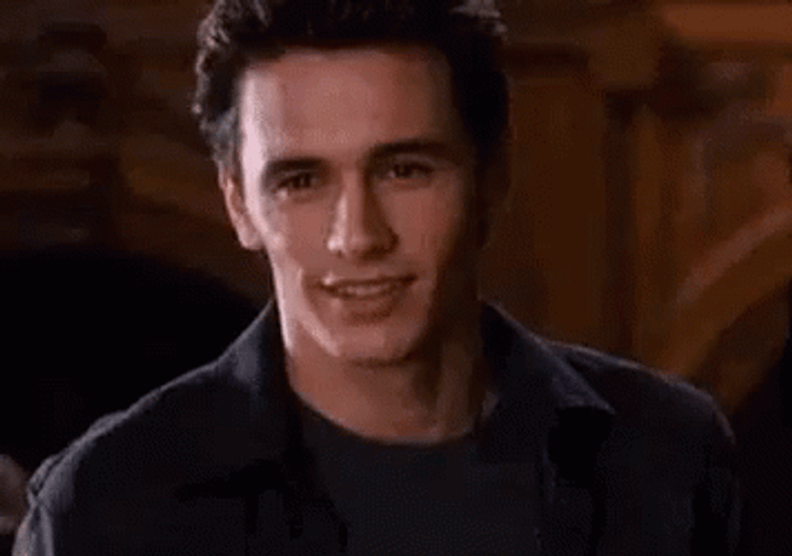 Happy James Franco GIF