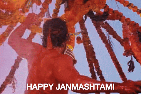 Happy Janmashtami Bollywood Hrithik Roshan GIF