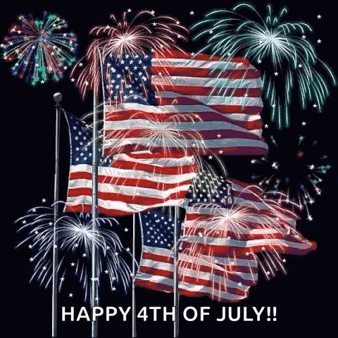 Happy July America Independence Day GIF