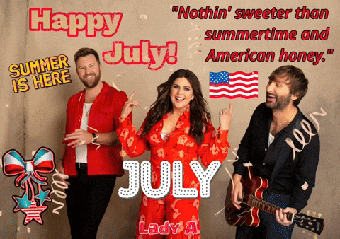 Happy July Band Welcome GIF