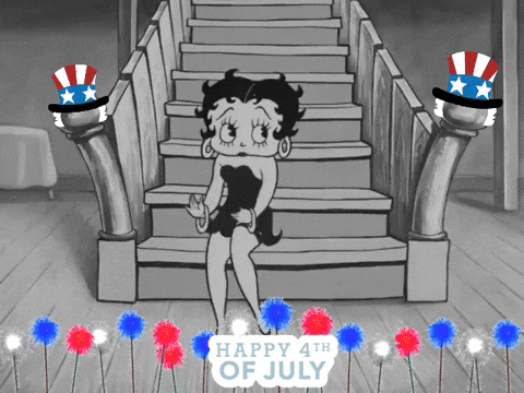 Happy July Betty Boop Dancing GIF