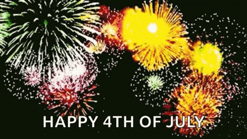 Happy July Fireworks Meme GIF