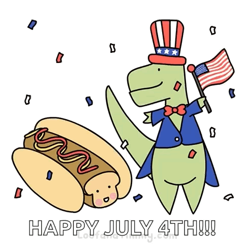 Happy July Magician Waving GIF