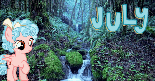 Happy July Water Flows GIF