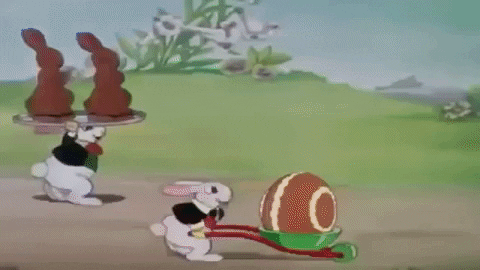 Happy Jumping Bunnies Good Morning Happy Easter GIF