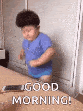 Happy Kid Good Morning Meme GIF