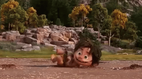 Happy Kid Spot The Good Dinosaur GIF