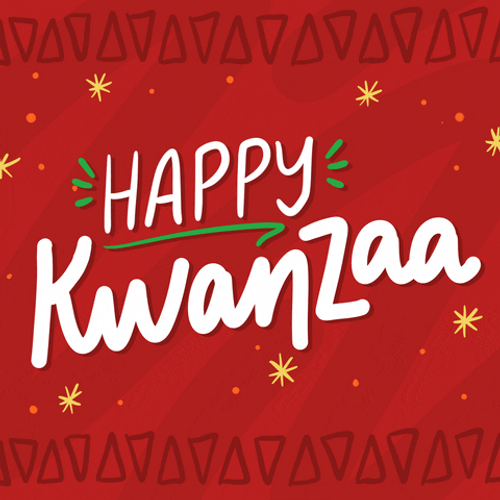 Happy Kwanzaa Christmas Colors GIF