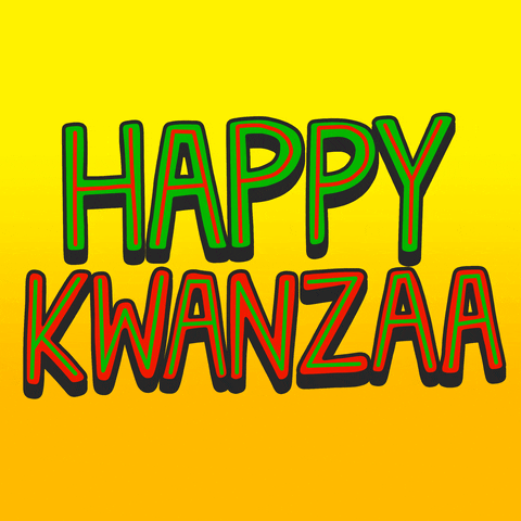 Happy Kwanzaa Greeting Text Message GIF