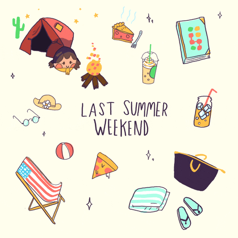 Happy Labor Day Summer Getaway GIF