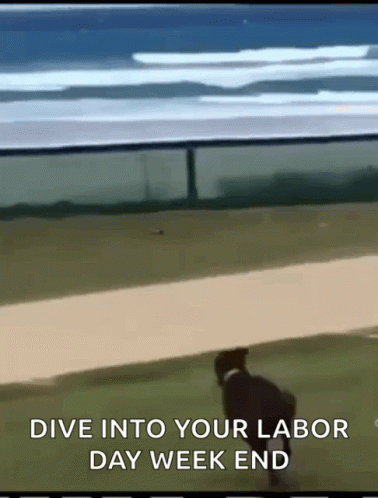 Happy Labor Day Weekend Beach Day GIF