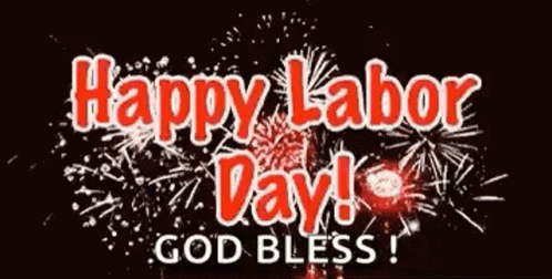 Happy Labor Day With Fireworks