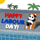 Happy Labour Day Labor Day Sticker GIF
