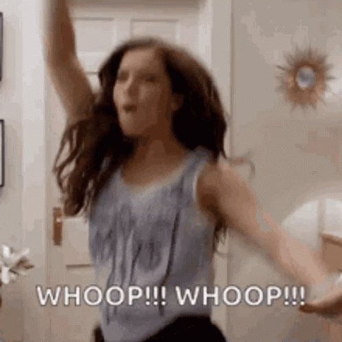 Happy Lady Dancing Whoomp There It Is GIF