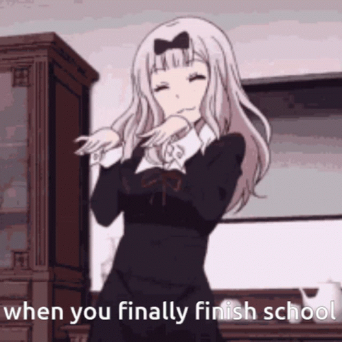 Happy Last Day Of School Chika Fujiwara Dancing GIF