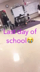 Happy Last Day Of School Cry Emoji GIF