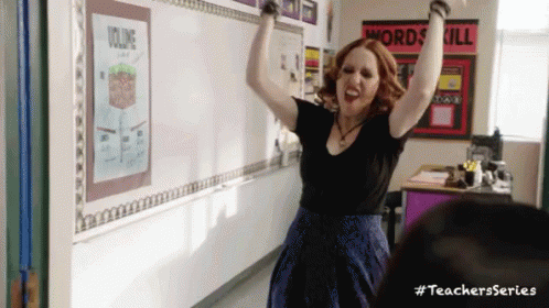 Happy Last Day Of School Teacher Dancing GIF