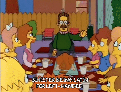 Happy Left Handers Day Event By Ned Flanders GIF