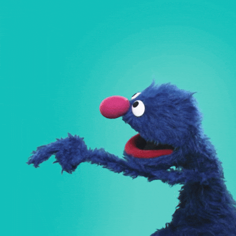 Happy Left Handers Day From Grover Sesame Street GIF