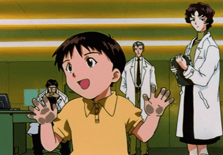 Happy Little Shinji GIF