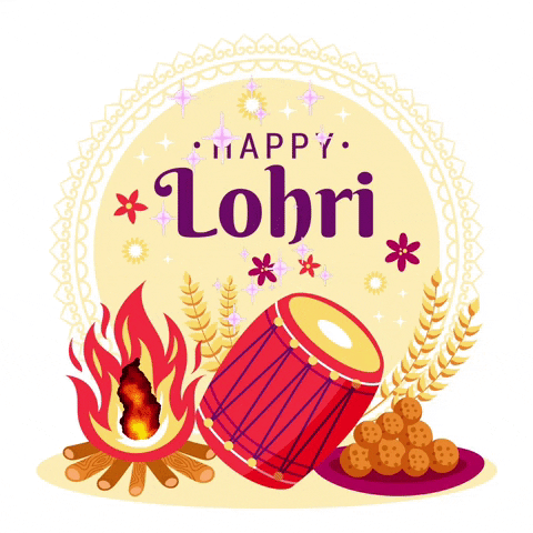 Happy Lohri Festival Bonfire GIF
