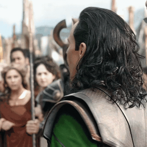 Happy Loki Looking Back Smile GIF