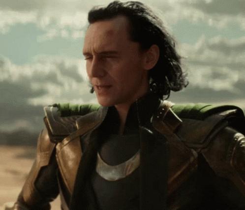 Happy Loki Shy Laugh GIF