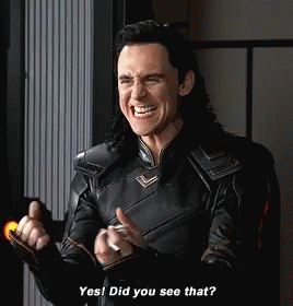 Happy Loki Yes Did You See That GIF