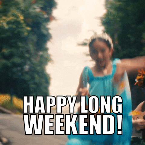 Happy Long Weekend Kids Happy GIF