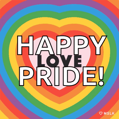 Happy Love Pride Rainbow Poster GIF