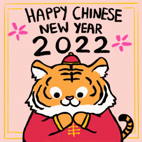 Happy Lunar New Year 2022 Tiger GIF